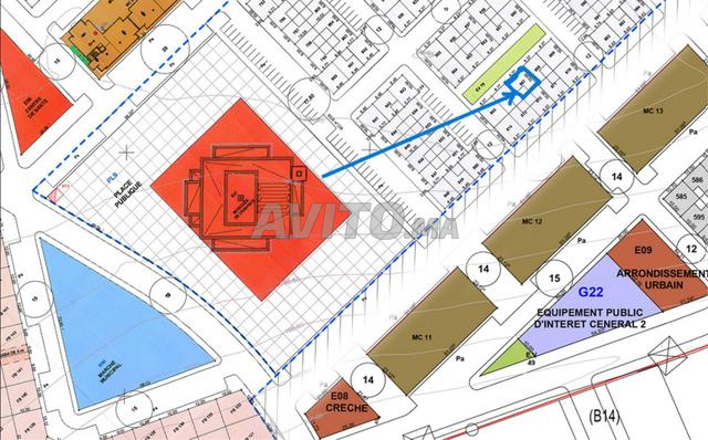 بقعة أرضية بتجزئة جنان سيدي علال البحراوي