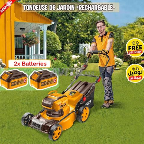 Tondeuse De Jardin -Rechargable -Avec 02 Batteries