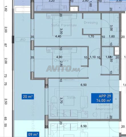 شقة للبيع 110 متر مربع في مراكش