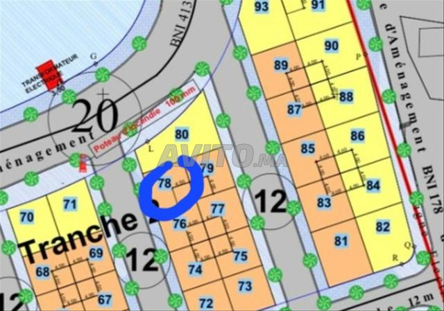 Terrain à vendre à Tadjzia Atlas 1 d'une superficie de 80 mètres