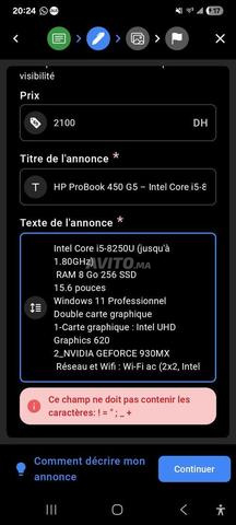 HP ProBook 450 G5 Intel Core i5 8250U - 2