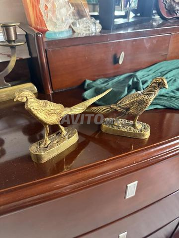 Deux oiseaux en cuivre antiquité