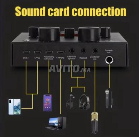 Carte de Son USB Externe V8 Audio MixerBluetooth