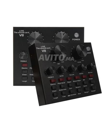 Carte de Son USB Externe V8 Audio MixerBluetooth