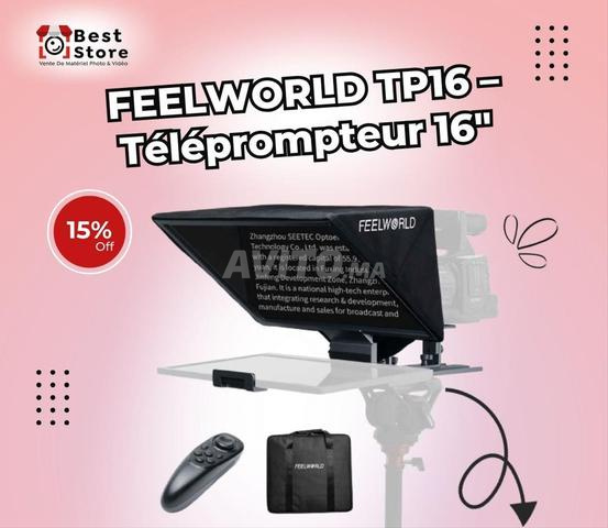 FEELWORLD TP16 – Téléprompteur pliable 16′′ 🎬