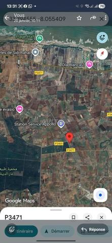 أرض فلاحية في الطريق الساحلي