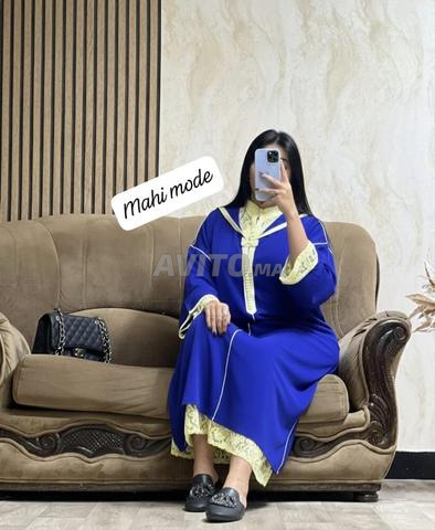 Djellaba 2 pièces crêpe rosa caftan chbik