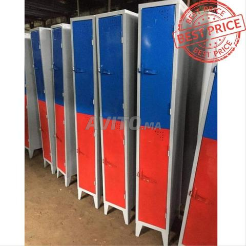 Armoire casier vestiaire métalli monobloc 4portes - 2