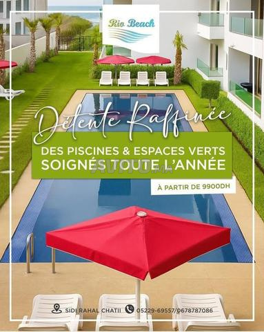 Appartement à vendre 9900 dhs/m2 pieds dans l'eau.