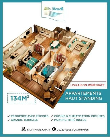 Appartement à vendre 122 m² à Sidi Rahal