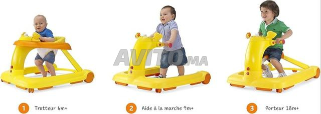 مشاية أطفال متطورة شيكو 1 2 3 كالجديدة