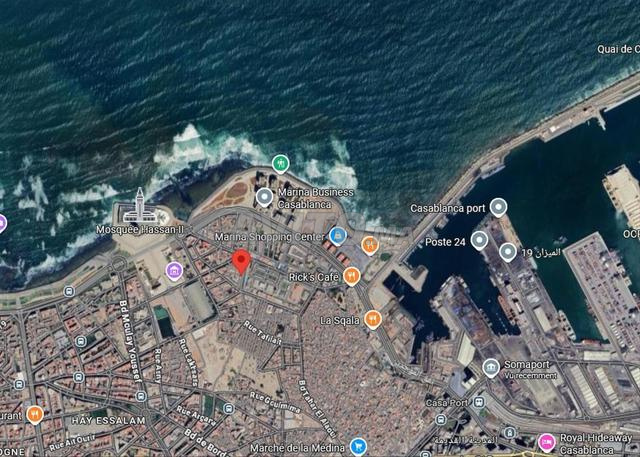 أرض للبيع 410 م2 بجانب مارينا الدار البيضاء