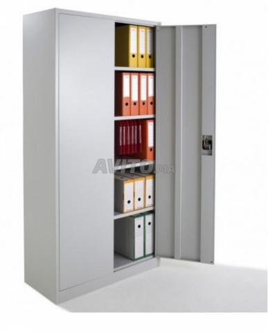 Rangement métallique avec 4 tablettes réglable