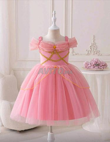 Robe princesse rose 5 ans