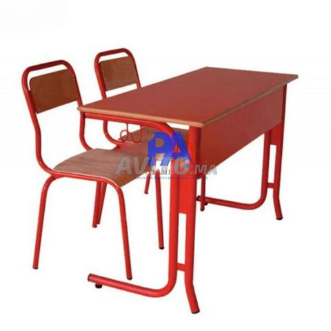 Pupitre/chaise écritoire/tableau/vestiaire/banc