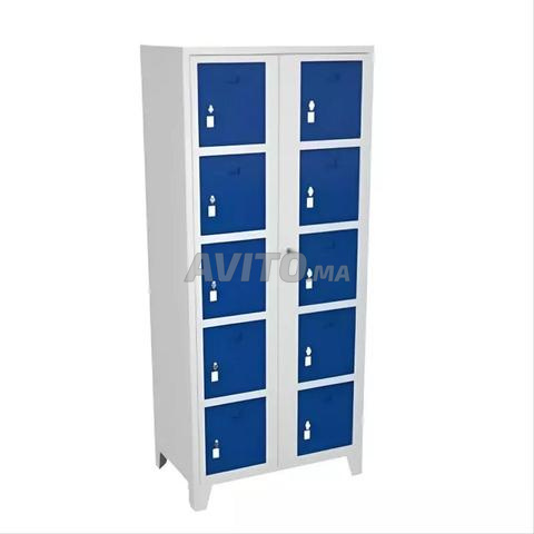 Vestiaire 2portes métallique\armoire casier clapet - 2