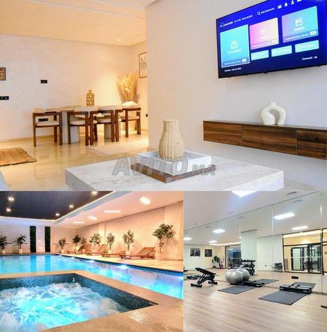 Appt Premium à Guéliz, piscines & salle de sport