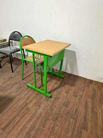 Table individuelle avec casier métallique\scolaire - 2