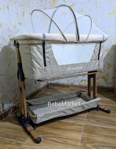 سرير نوم مشترك للأطفال قابل للتعديل مع ناموسية