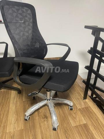 كرسي مكتب من القماش الشبكي مع عجلات