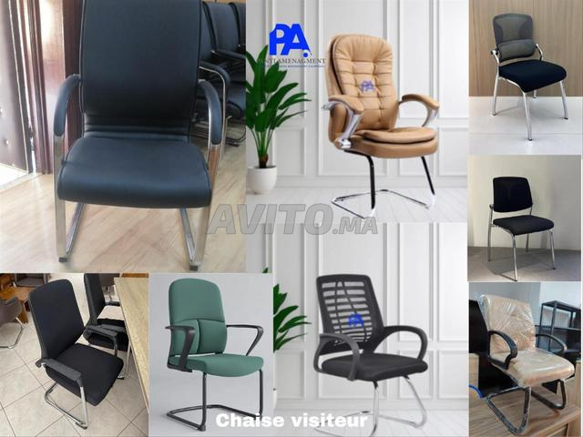 Chaise visiteur chromée/bureau/vestiaire/fauteuil