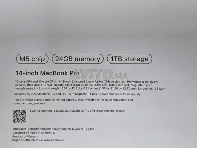 🔥 MacBook Pro 14 M5 24GB 1TB Space Black