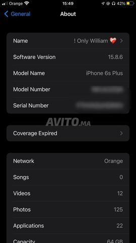 ايفون 6 اس بلس في حالة جيدة جدا