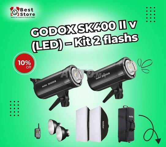 GODOX SK400 II V (LED) – Kit complet avec 2 flashs