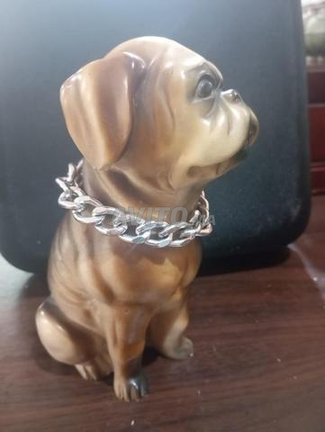 تمثال كلب بوكسر سيراميك عتيق 15 سم - 2