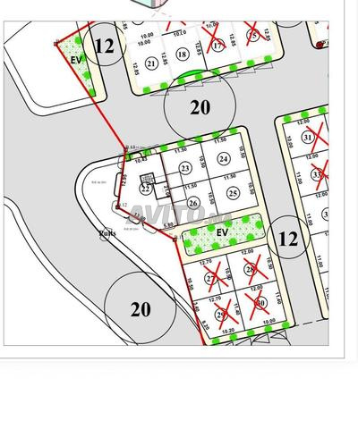 قطعة أرضية للبيع بالتجزئة رقم 22 عندا 3 فرشادات
