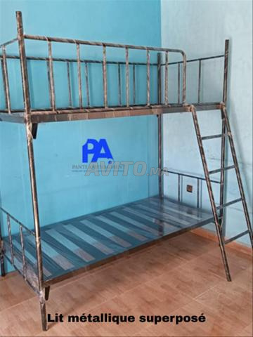Lit métallique superposé et individuel prix usine