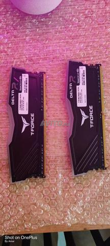 رام تي فورس دلتا DDR4 16 جيجا 2*8 3000 cl 16 RGB