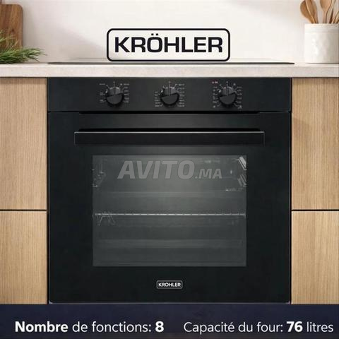 فرن كهربائي مدمج Krohler سعة 76 لتر 8 وظائف