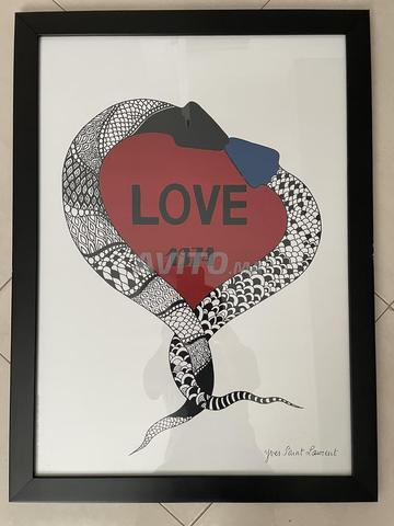 لوحة "LOVE 1974" Yves Saint Laurent - جديد
