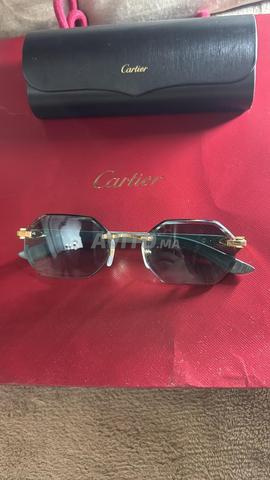 Lunettes Cartier C allongé Green Wood