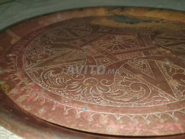 صينية نحاس أنتيك فاسية أصلية