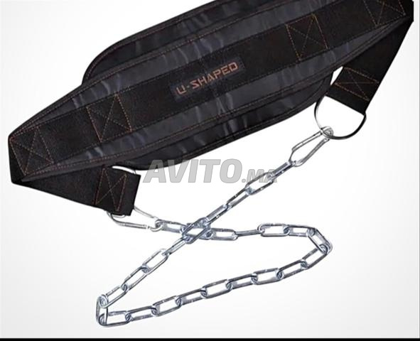 🔥 حزام Dips Pro U-Shaped وسلسلة فولاذية