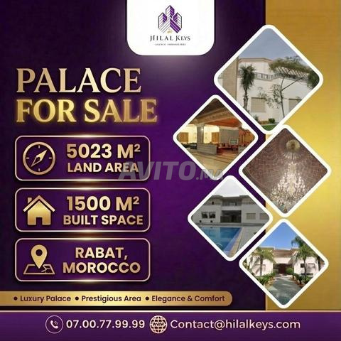 Palace de Luxe à Vendre – Rabat