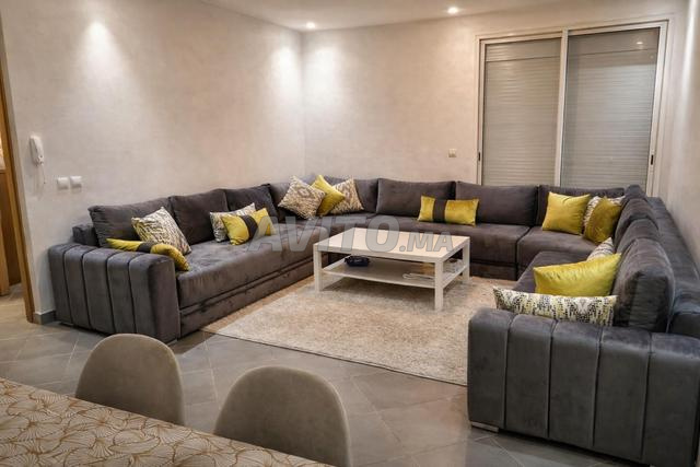 Canapé en U – 3,95 m x 3,45 m – État quasi neuf