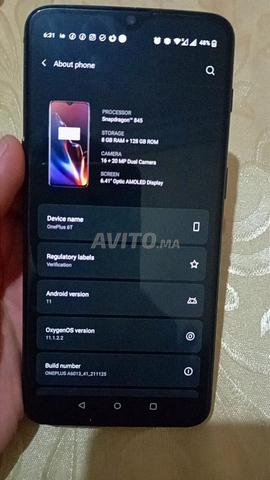 Oneplus 6t nadya bjhed fth 8gb ram 128gb