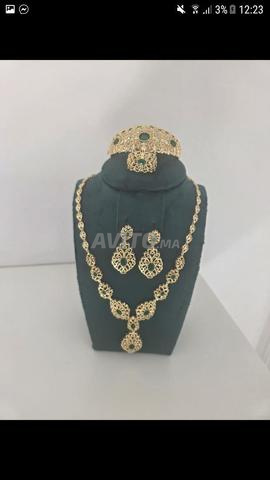 مجوهرات طقم مطلي بالذهب من الفولاذ المقاوم للصدأ