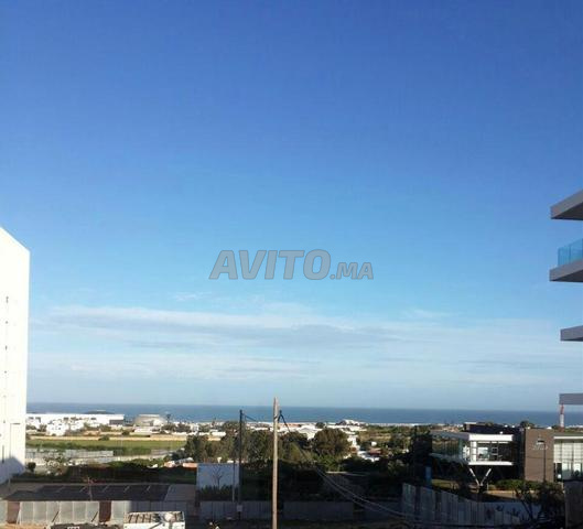 شقة مطلة على البحر على بعد 5 دقائق من Morocco Mall