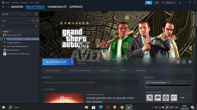Compte Steam 6 jeux 9 lire la description