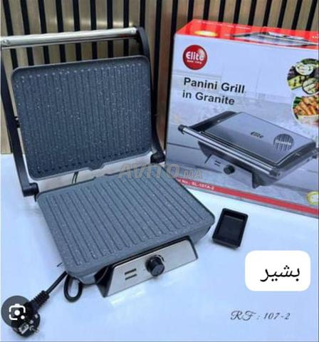 Panini Grill Granite Inox Grande Taille Excellente Qualité 👍