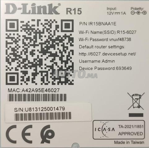 Routeur Wi-Fi 6 D-Link R15 (comme neuf) - 2