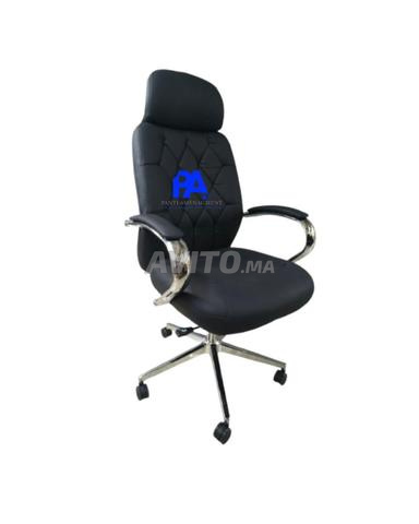 Fauteuil président en simili cuir & en mesh DISPO