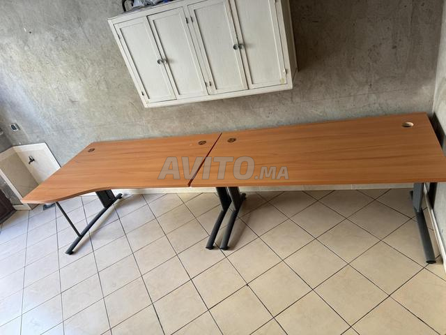 2 طاولات مكتب احترافية 160x80 سم