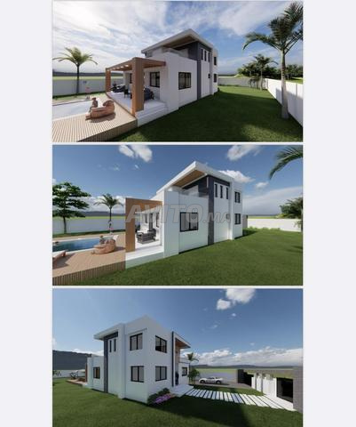 3000 m² titrés avec permis de construire villa à vendre