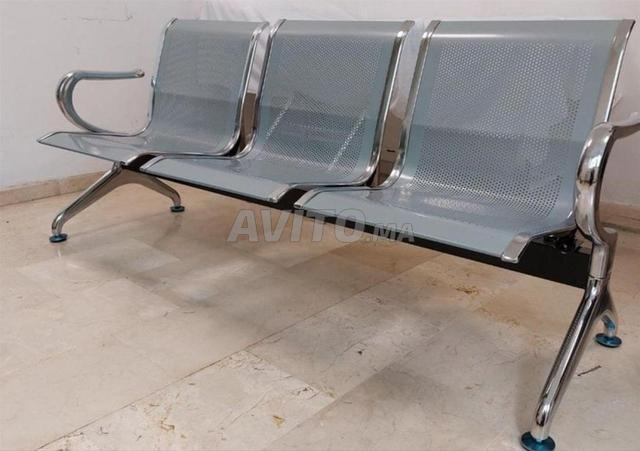 مقعد مطلي بالكروم 3 مقاعد \ مقعد استقبال