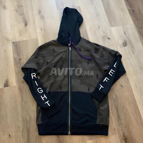 كنزة بغطاء رأس ZARA رجالي بسحاب أصلي XL